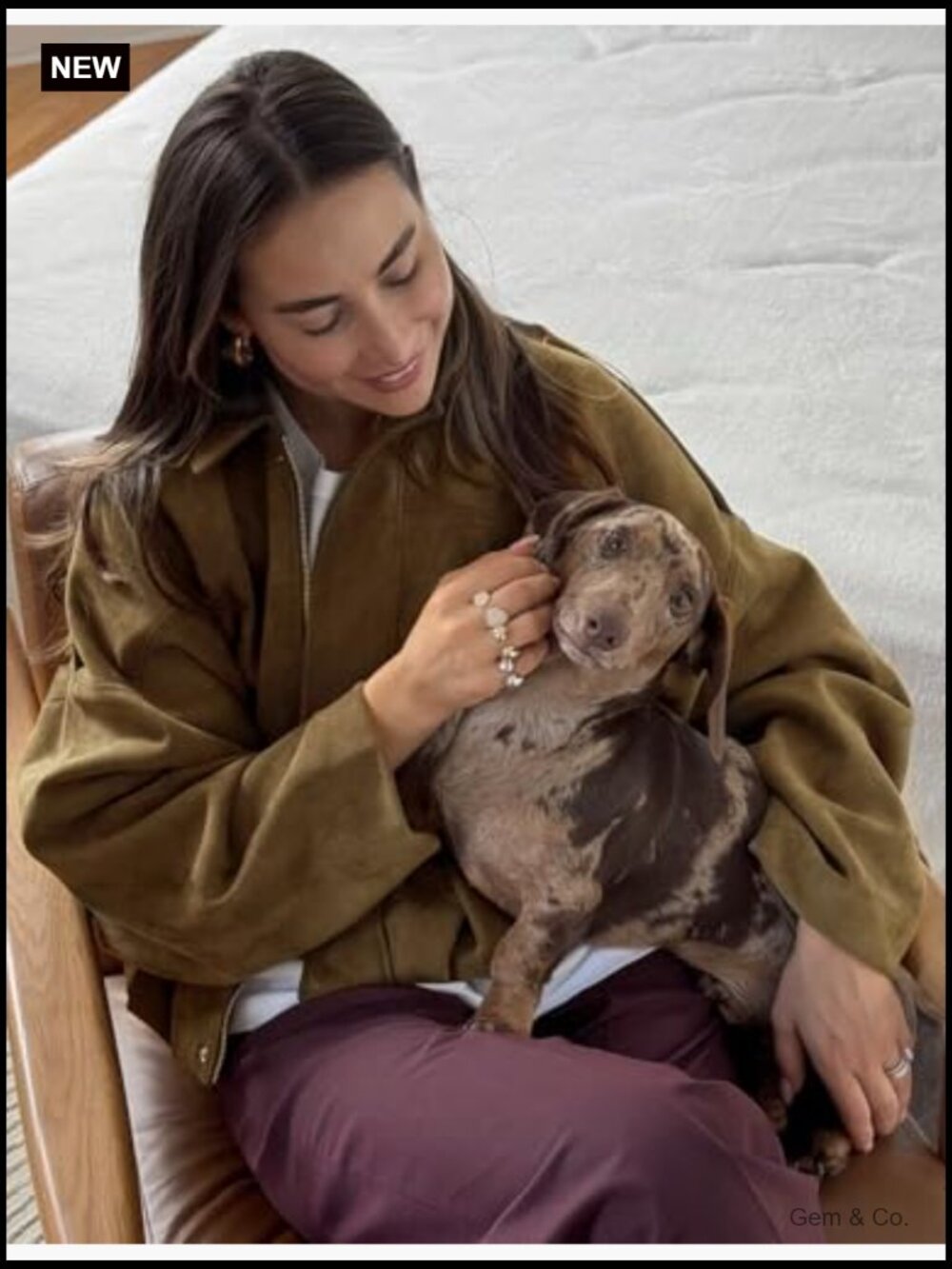 Oversized Faux Suede Bomber Jacket Cropped Zip Up Streetwear - Picture 5 of 7